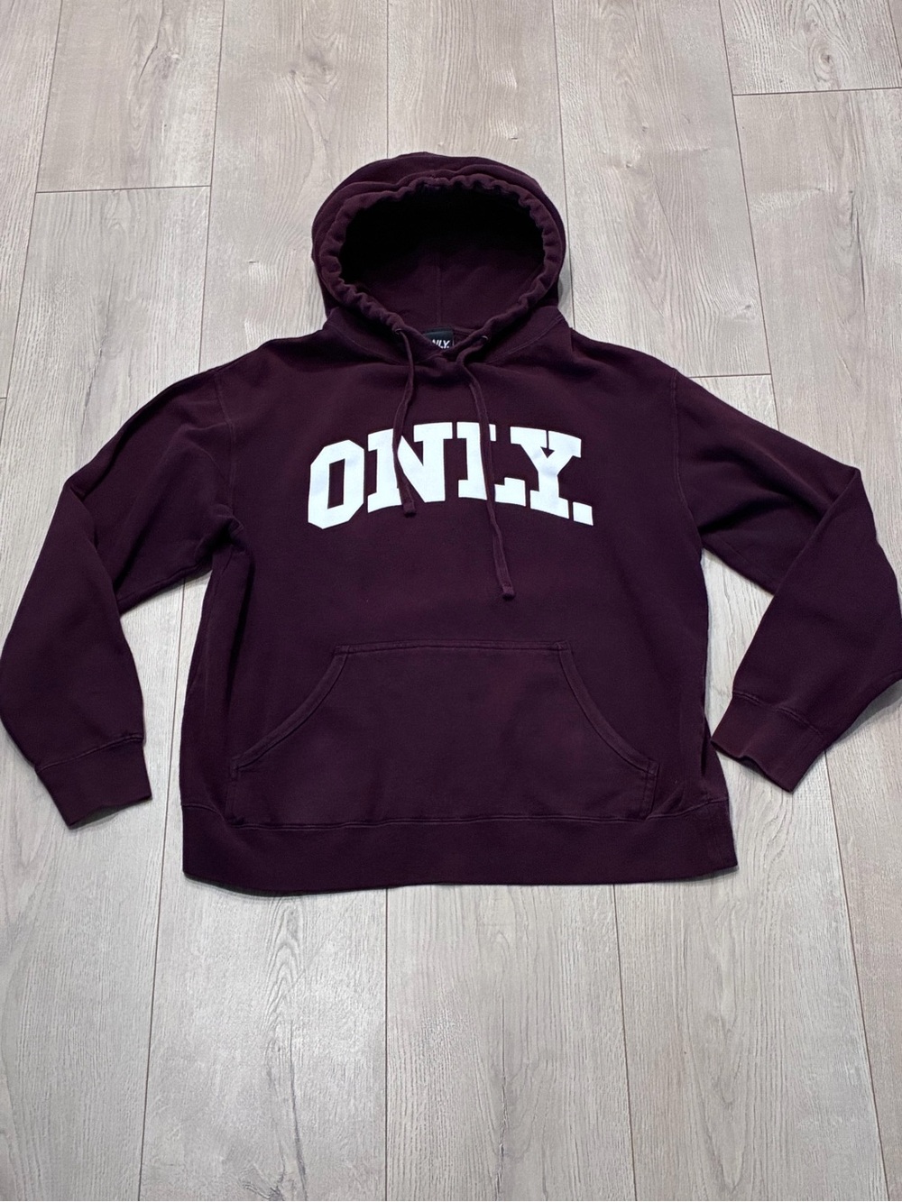 Only. NY plum M Hooded Sweatshirt